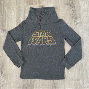 Star Wars Fifth Sun Smock Neck Hoodie Gray Small